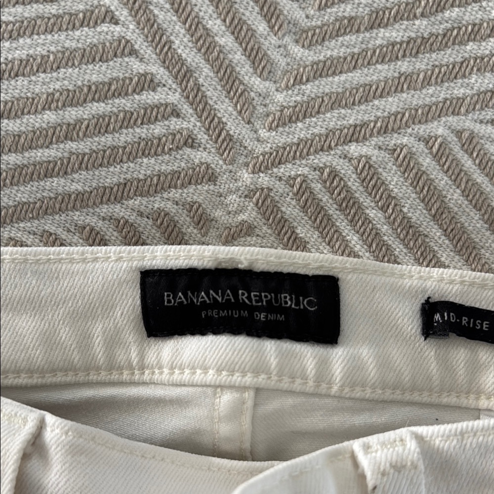 Banana Republic Cream Denim Pants